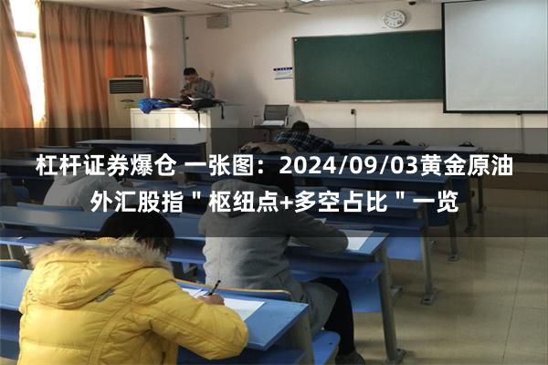 杠杆证券爆仓 一张图：2024/09/03黄金原油外汇股指＂枢纽点+多空占比＂一览