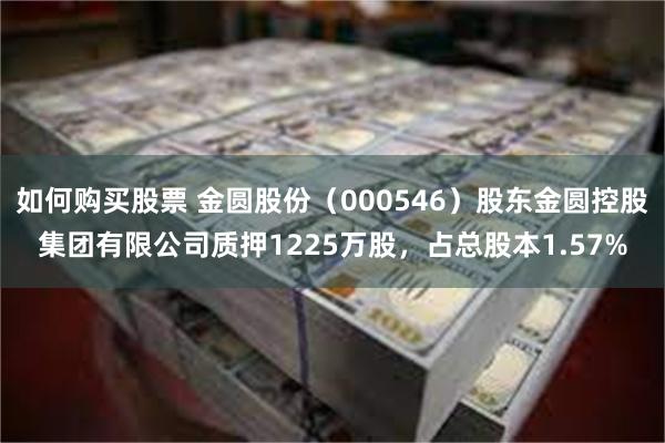 如何购买股票 金圆股份（000546）股东金圆控股集团有限公司质押1225万股，占总股本1.57%