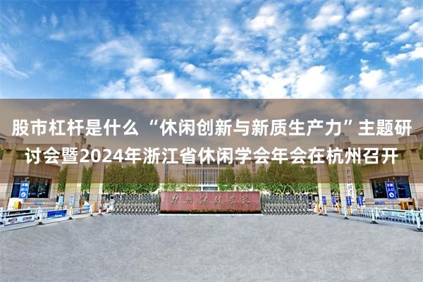 股市杠杆是什么 “休闲创新与新质生产力”主题研讨会暨2024年浙江省休闲学会年会在杭州召开